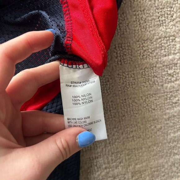 Vintage 90s Drew Bledsoe Navy Reebok Jersey Football Mens L Patriots Bills NWOT - Picture 15 of 15